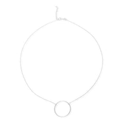 Silver Circle Necklace