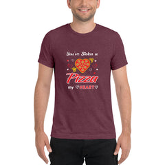 Unisex Pizza heart Short sleeve t-shirt