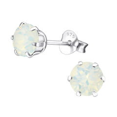 Silver Birthstone Earrings