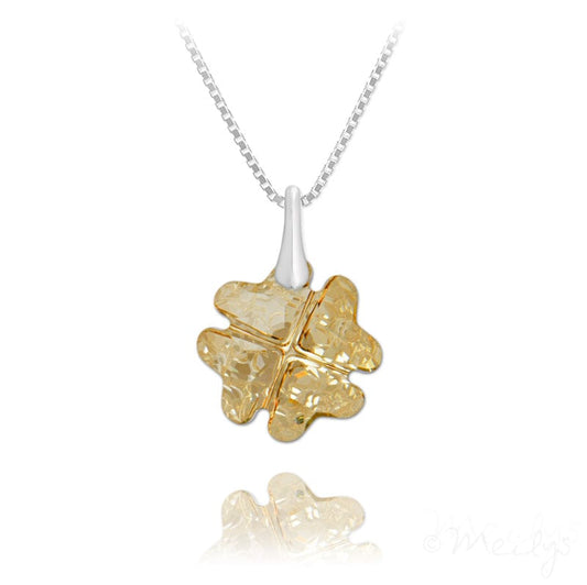 Clover Leaf Silver Fine Necklace for Women