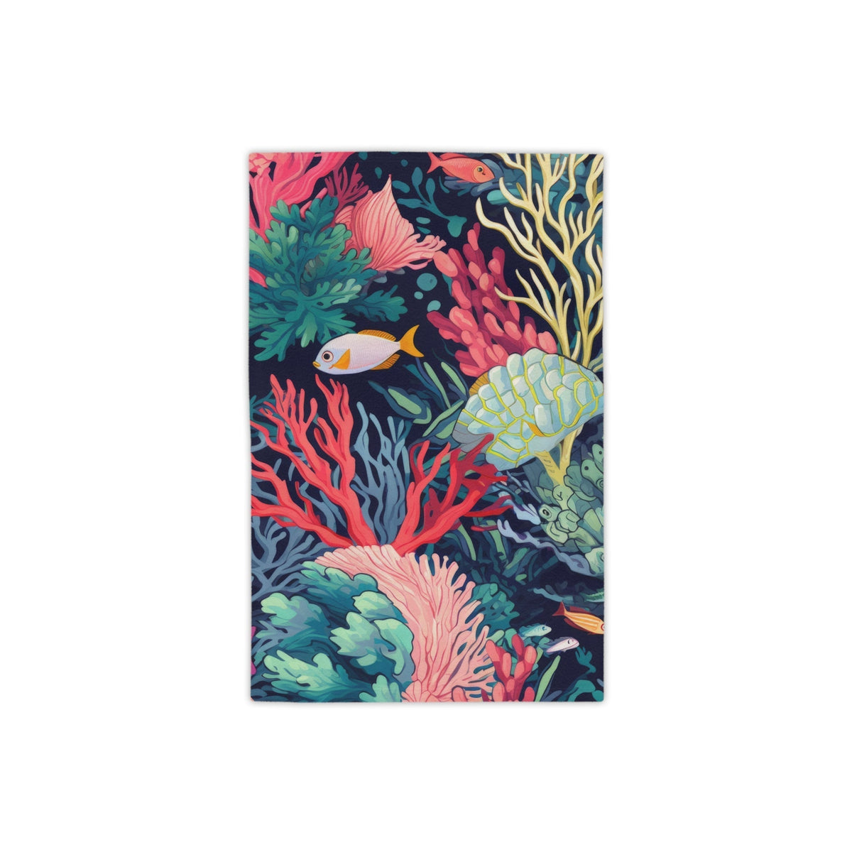 coral life Beach Towel