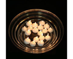 10 X Unique Floating Candles Set