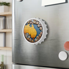 Australia map  Bottle Opener