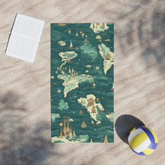 Explore World Beach Towel