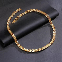 Genuine Titanium Gold Necklace