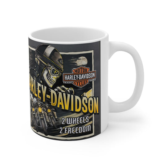 Harley Davidson Art Motorcycle Gift Mug