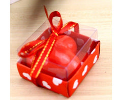 2 X Heart Candle With Gift Box