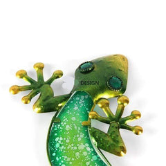 Green Gecko Metal Wall Art