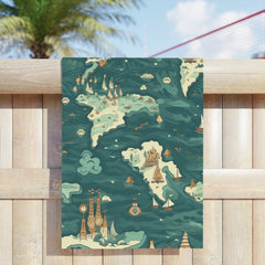 Explore World Beach Towel