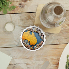 Australia map  Bottle Opener