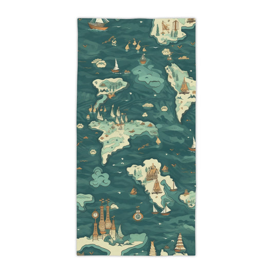 Explore World Beach Towel