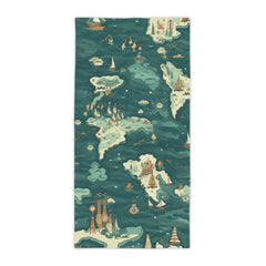 Explore World Beach Towel