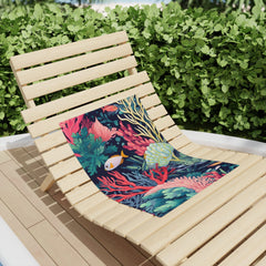 coral life Beach Towel