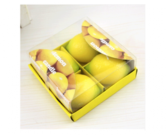 4 X Lemon Candles Set