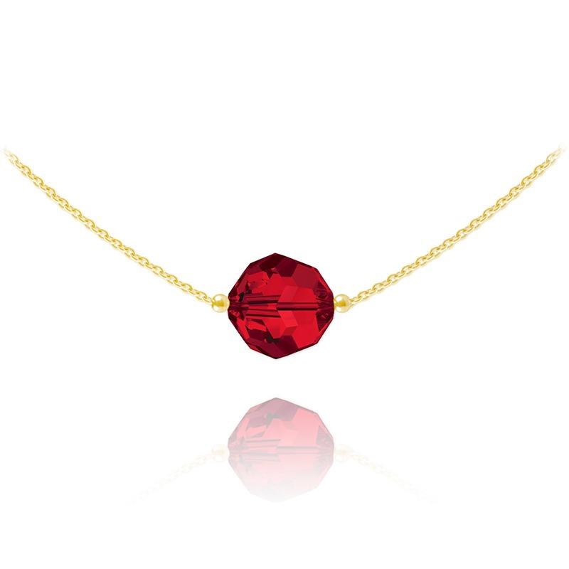  24 K Gold Light Siam Silver Choker 