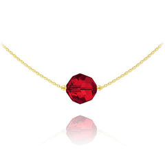  24 K Gold Light Siam Silver Choker 