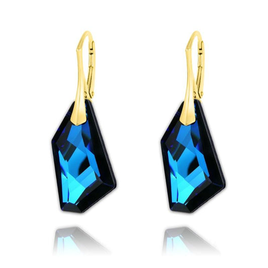  24k Gold Leverback Earrings 