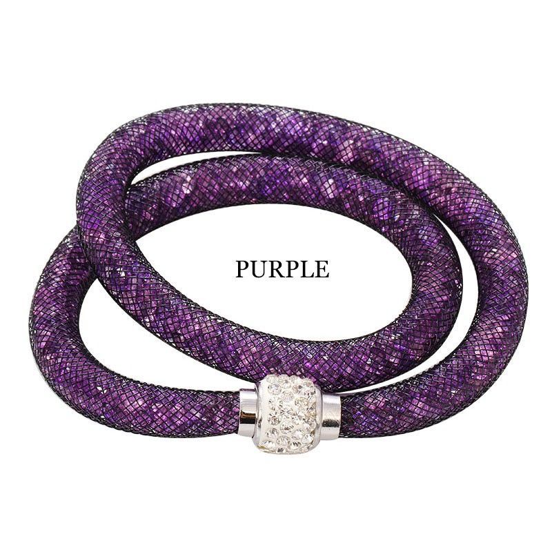 Crystal mesh bracelet hot sale