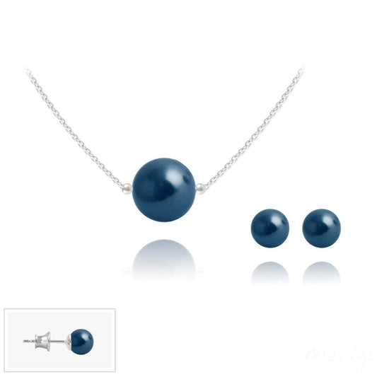Silver and Real Pearl Fine Jewellery Set