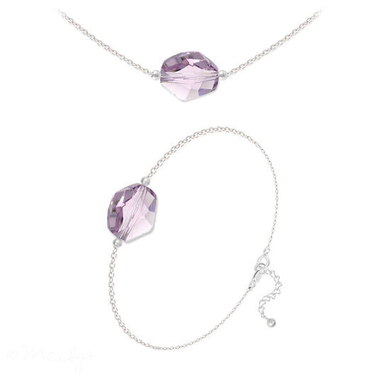 Amethyst Choker & Bracelet Fine Jewellery Set