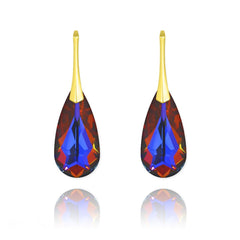 24K Gold Teardrop Earrings 