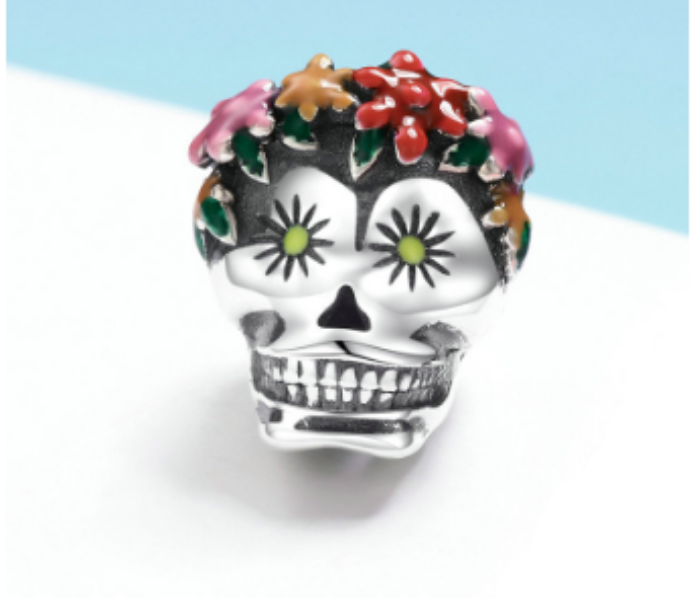 Colorful Sugar Skull Charm