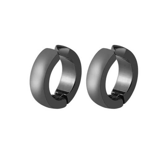 Black Fake Earrings - Non Pierced Earrings