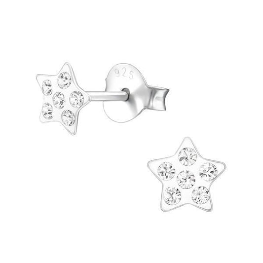 Children's Crystal Swarovski Crystal Star Earrings
