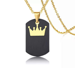 His Queen & Her King Crown Necklace