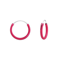 Children's Silver 12mm Ear Hoops