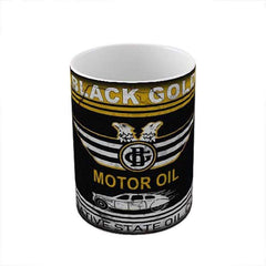 Black Gold Oil Ceramic Coffee Mug