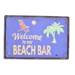 Beach Bar 3D Embossed Poster