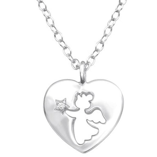 Children's Sterling Silver Angel Necklace
