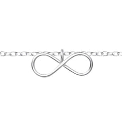 Infinity Anklet Sterling Silver