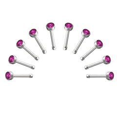 10 X Round Nose Studs with Ball End