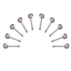 10 X Round Nose Studs with Ball End
