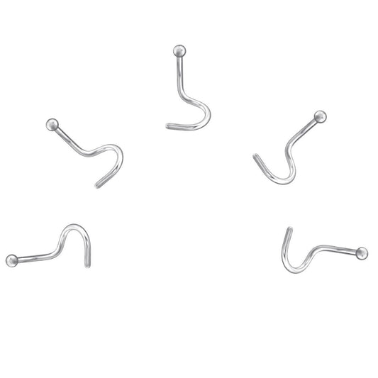 5 X Cone Nose Studs 1.6 mm