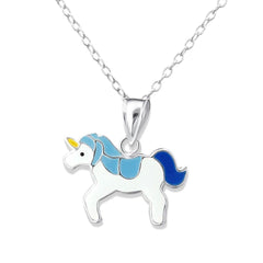 Kids Silver Unicorn Jewellery Set
