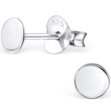 Children's Round Sterling Silver Studs