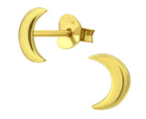 Sterling Silver Crescent Moon Earrings