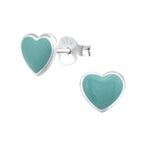 Children's Silver Heart Earrings