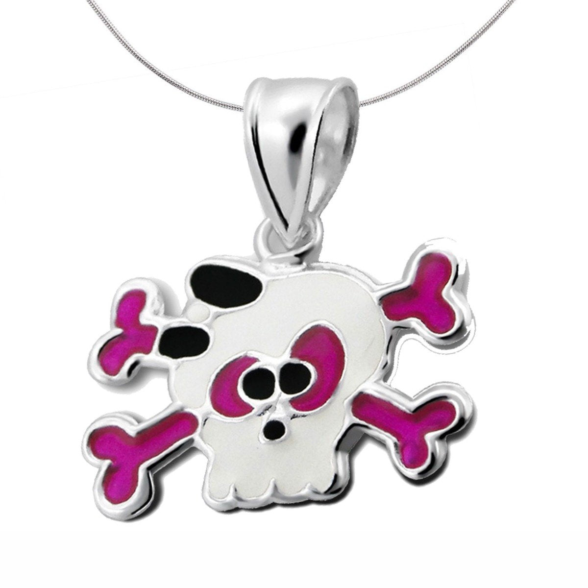 Children's Silver Skull Pendant