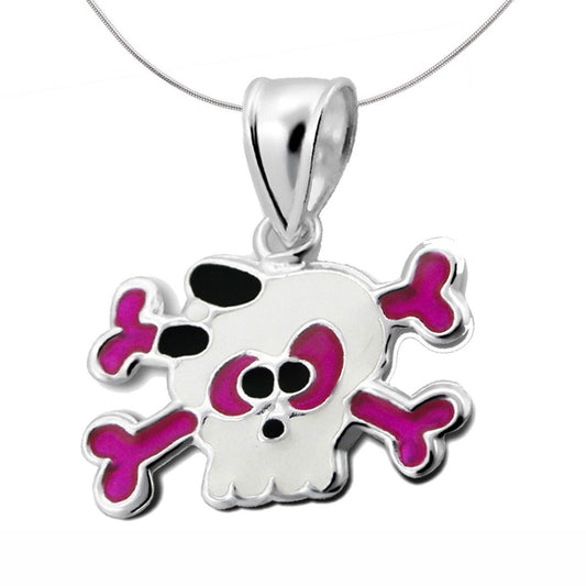 Children's Silver Skull Pendant
