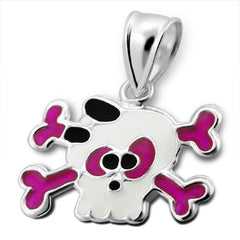 Children's Silver Skull Pendant