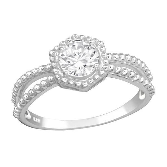 Affordable Sterling Silver Engagement Ring