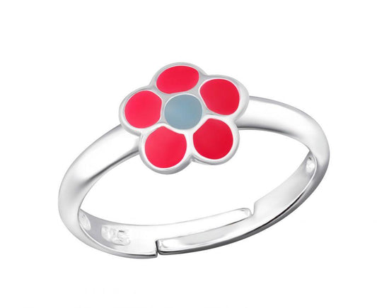 Children's Silver Flower Ring