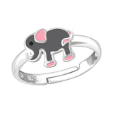 Children Sterling Silver Elephant Rings