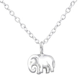 Elephant Necklace Silver