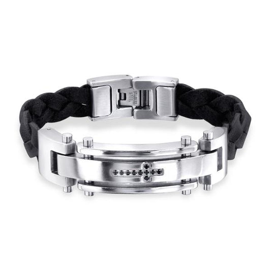 21 CM Stainless Steel Men's Tag Bracelet