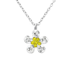 Children's Crystal Frangipani Pendant